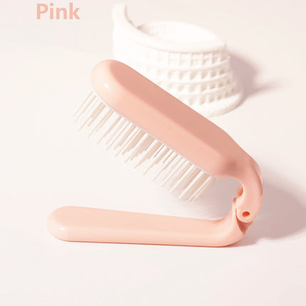 1PC Foldable Portable Hair Comb – Head Massage for Salon Hairstyles, Fashionable Hair Accessory for Real Hair Wigs