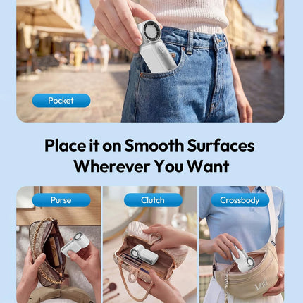 Mini Handheld Fan Portable Pocket Fan Rechargeable Personal Hand Fans Outdoor Mini Fan with Digital Display Portable Turbo Fan