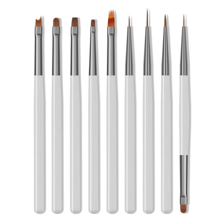 Nail Art Brushes Set, 14pcs Nail Design Painting Brushes, Professional Nail Art Design Brushes, Nail Fine Liner Brushes