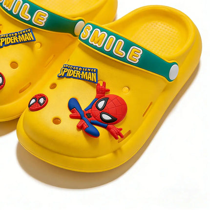 Marvel Children'S Hole Sandals Boys Summer Home Slipper Cartoon Spider-Man Slipper Children'S Gifts Beach Shoes Size 18-29