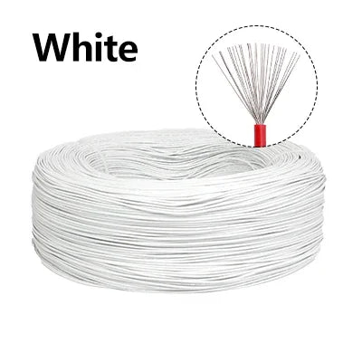 2/5m UL1007 Electronic Wires AWG 30 28 26 24 22 20 18 16 DIY LED Lamp Lighting Wire Line 300V PVC Insulated Tinned Copper Cable