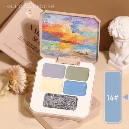 Solid Nail Polish Color Mud Gel Full Coverage Painting Nail Art Glue Mousse Creamy Texture Manicure Varnishes Solid UV Gel Plate