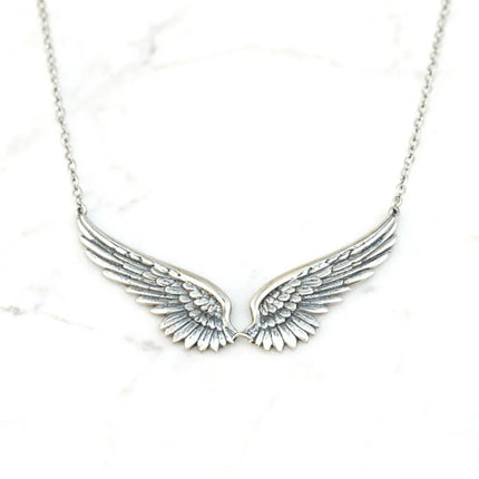 Vintage Angel Wing Choker, Boho Statement Necklace, Feather Bib Collar for Women, Festival Wedding Jewelry