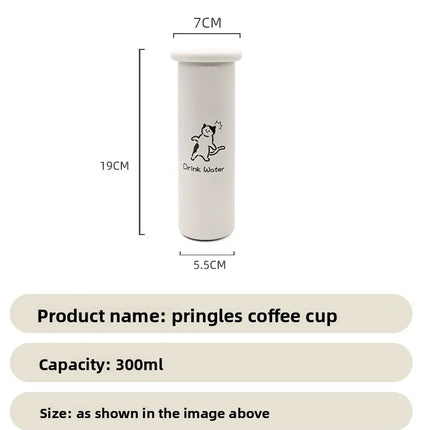 316 Stainless Steel Insulated Cup Cute Mushroom Lid Slim Portable Mug with Adorable Prints Wide Mouth Water Coffee Cup