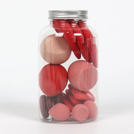 Spring 15 Cans,3 Loose Powder Puffs & 3 Mini Loose Powder Puffs & 3 Mini Makeup Eggs & 3 Mini Air Cushion Puffs, Foundation Mix