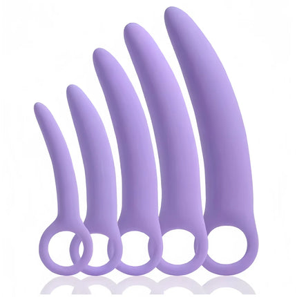Dual-use Anal Plug Silicone Vaginal Muscle Training Dilator Anal Butt Plug vaginal plug Female vaginal spasm male Masturbation
