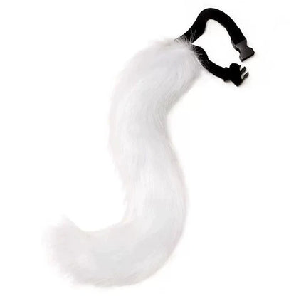 Costume Accessory Set Fox Ears and Tail Soft Faux Fur Hair Band Animal Themed Cosplay Halloween Party