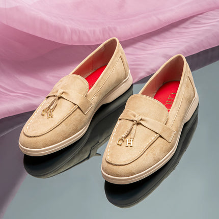 CHCH Women's Flat Shoes Autumn New Anti Velvet Single Shoes Classic Round Head Women's loafers