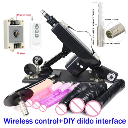 FREDORCH Sex machines for woman Automatic Masturbation Pumping Gun 3XLR sex machines for adults With  Dildo sex toys sex machine