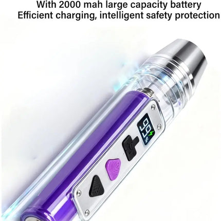 Happy New- Dual Light Jade Appraisal Flashlight USB Rechargeable LED Gem Identification Torch Tester Lamp For Jewelry, Beeswax