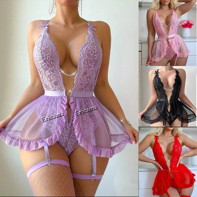 Transparent Bra Exotic Sets Erotic Sexy Lace Bra and Panty Set Underwear Sexy Thong Woman Porn Fancy Sensual Luxury Lingerie