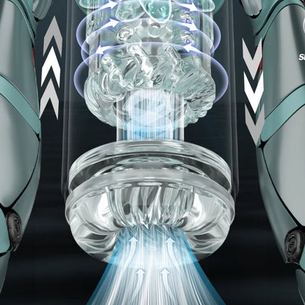 Automatic Male Masturbator 9 Vibrating Thrusting Rotation Sucking Licking Function LED Display Vacuum Penis Pump Sex Toy for Men