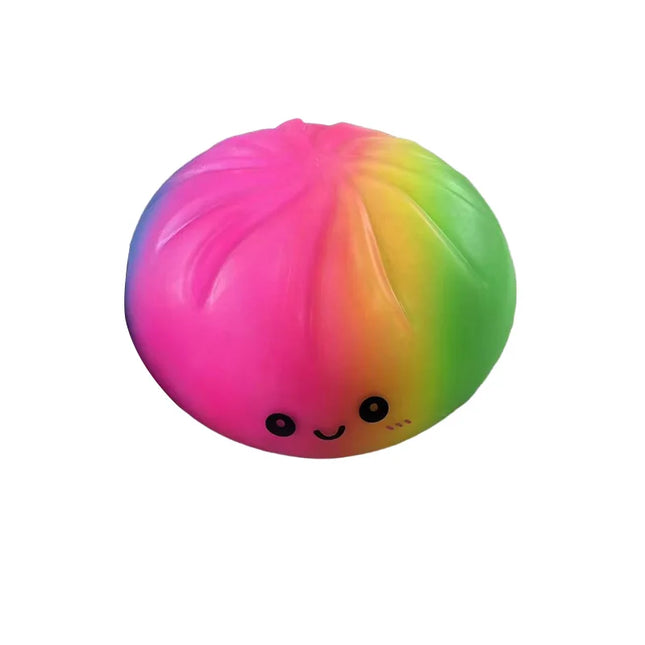 Extra Large 25cm Dumpling Squishy Slow Rebound Sensory Fidget Toy with Colorful Design Soft Stress Ball Home Office Party Gift