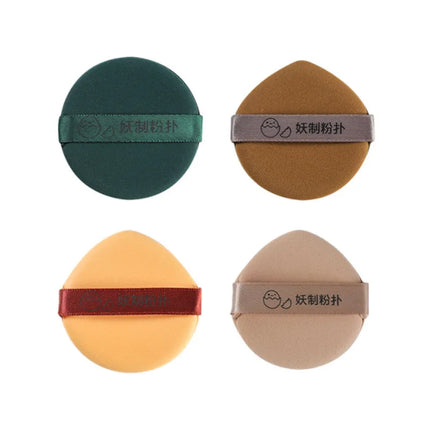 Yaozhi 3pcs Cosmetic Makeup Puff I'm Pineapple Pie Air Cushion Soft Blender Sponge Dry Wet Foundation Smooth Powder Makeup Tool