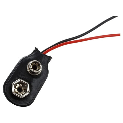 10pcs 9v Battery Clip Connector Plastic Battery Snap I type Cable Lead PP3 with 150 mm Flying Leads