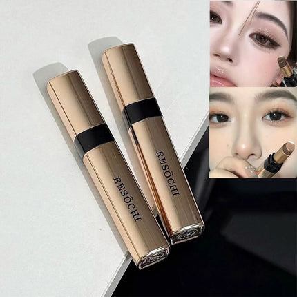 3 in 1 Pearly Highlighter Eyeshadow Stick Makeup Waterproof Long Lasting Glitter Eyeshadow Eyeliner Lazy Quick Makeup Cosmetics