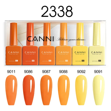 6pcs/kit CANNI TPO FREE HEMA FREE Halloween Nails Color Set Dark Red Semi Permanent Soak off UV LED Gel Varnish Christmas Gift