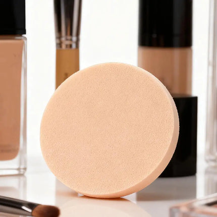 Large Round Makeup Sponge, Non-Latex Cosmetic Blender for Dry & Wet Use, Professional Foundation & Powder Puff, Makeup Tool