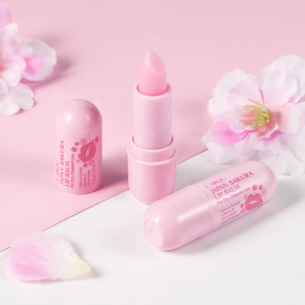 LAIKOU Sakura Lip Balm Nourishing Refreshing Hydrating and Lasting Moisturizing Preventing Cracking Repairing for Daily Lip Care