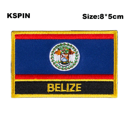Dominican Rep. Flag Embroidery Patches Iron on Saw on Transfer patches Sewing Applications for Clothes in Home&Garden