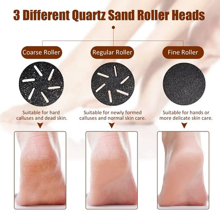 20Pcs Foot File Replacement Head Electronic Foot File Pedicure Tool Nail Files Foot Grinding Roller Nail Art Tools