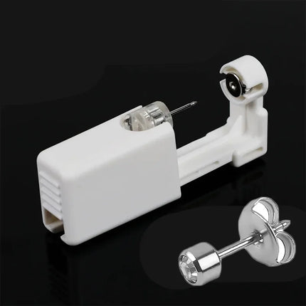 1Pcs Disposable Safe Painless Ear Piercing Tool, Healthy Sterile Puncture Kit Earring Studs Nose Rings Piercing Gun Set