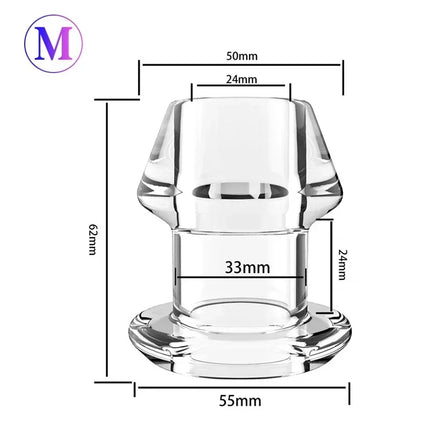 Anal Plug Dilator Hollow Butt Plugs Tunnel Cleaning Expansion Masturbator Shower Enema Prostate Massager Intimate Goods