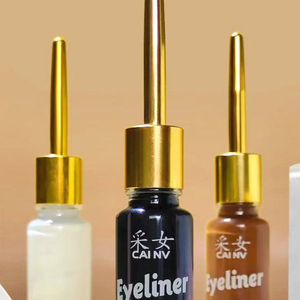 9ml Liquid Eyeliner Black White 0.01mm Super Slim Waterproof Quick Dry Long Lasting Color No Smudging Eyeliner Pencil Eye Makeup