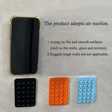 Silicone Suction Cup Grip Stand for Mobile Phone Selfie and Video Suction Cup Non-slip Hands-free Design Wall Mount Bracket