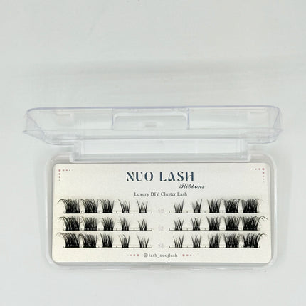 Nuo Cluster Eyelash Thin Band Natural Look Wholesale Diy Pre-cut Lash Extensions Super Soft Segment Lash Clusters Private Label
