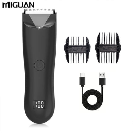 Men's Body Trimmer, Electric Shaver, Electric Inguinal And  Hair Trimmer, Ceramic Blade Male Hygiene Shaver