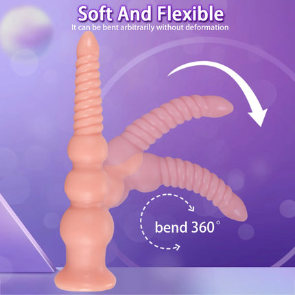 Long Big Anal Beads Butt Plug Long Butt Plug Anal Training Expansion Anal Dilator For Women Man Gay Soft Anal Massager Sex Toys