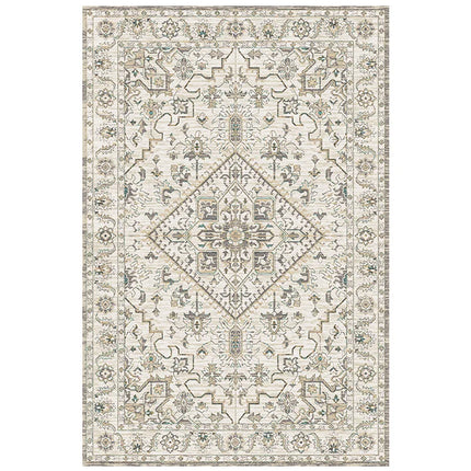 Tapis de style rétro américain pour chambre à coucher Grand tapis de salon Décoration Tapis antidérapant Lavable Tapis de sol de salon Tapis doux pour la maison