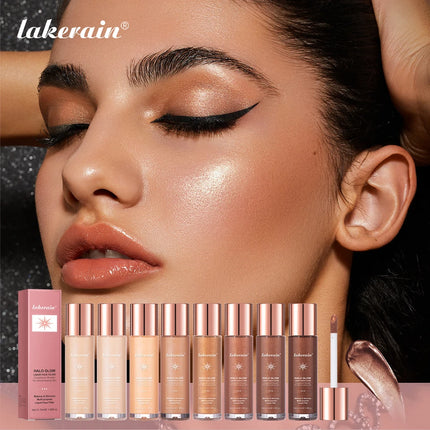 2 IN 1 Skincare & Primer Liquid Highlighter Face Contouring Moisturizing Brightening Skin Tone Bronzer Glow Body Face Makeup
