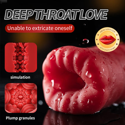 Automatic Male Masturbator Tongue Licking Stimulator Penis Massager Oral Sucking Vibrator Blowjobs Machine Adult Sex Toy for Men