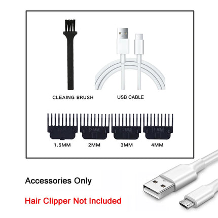 Portable Mens Beard Hair Clipper T9 Professional Electric Hair Cutting Rechargeable Hair Clipper Barber/Hair Clipper Accessories