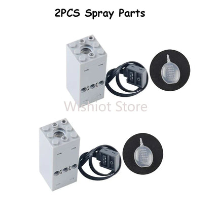 Technical Light Spray Parts Mould King Fogger Legoeds-Compatible Building Blocks MOC Supercar Retro Steam Train Chimney Smoke