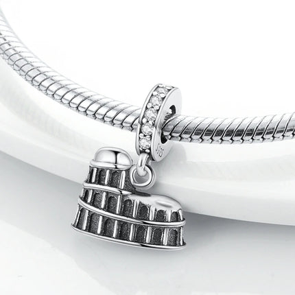 Original 925 Sterling Silver Charms Paris Eiffel Tower Charms Bead Pendant Fit Bracelets Bangle Necklaces Women DIY Jewelry Gift