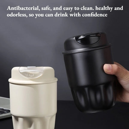 260ml Petal Coffee Tumbler, 316 Stainless Steel Vacuum Cup, Antibacterial & Wide Mouth, Double-Wall Thermos for Hot/Iced Drinks