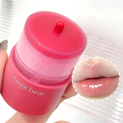 Gege Bear Hydrating Tinted Lip Essence — Moisturizing Water-Gloss Finish, Korean-Style Youthful and Flawless Look Lip Balm