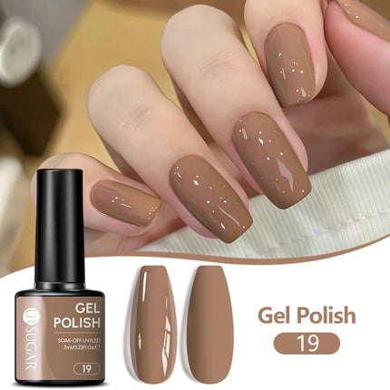 UR SUGAR 7ML Nail Gel Fresh Macaron 107 Colors All For Manicure Semi Permanent Soak Off LED UV Long-Lasting Nail Art Varnish