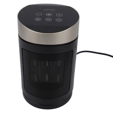 Portable 1500W Electric Space Heater Gold With Remote Control Tip Over Protection For Indoor Use Fast Heating Safety