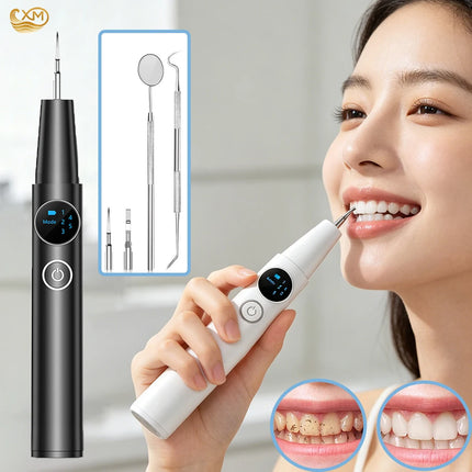 Dental Calculus Remover Ultrasonic Tooth Cleaner Tartar Eliminator Dental Ultrasound Plaque Stains Removal Teeth Whitening