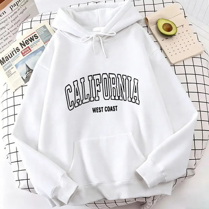 Streetwear Los Angeles California Letter Print Hoodies Spring Casual Hoodies Sweatshirts Men Women Hoodie Sweatshirt