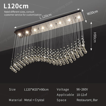 Modern Pendant Ceiling Lamps Suspension Lighting Living Room Pendant Lamp for Kitchen Over the Table Crystal Chandelier Pendants
