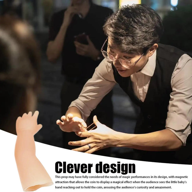 Magic Tricks the Little Hand Prank Joke Magic Props Coin Disappear Close-up Performance Magicians