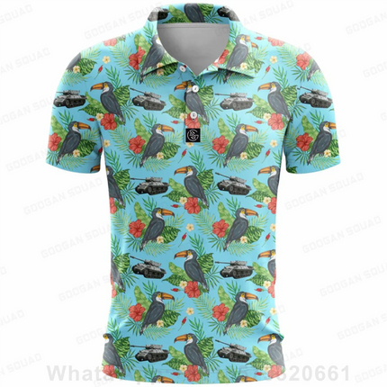 Summer Fashion Golf Polo Tee Shirts Teen Kids Polo Shirt Short Sleeve Quick Dry Team T-shirt Boys Fishing Golf T-shirt Clothing