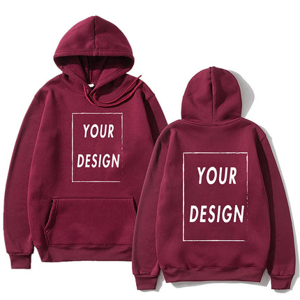 Customizable DIY Hoodie Sweatshirt - Personalize with Your Own Design Brand Logo Picture for Men & Women Casual Fashion Hoody