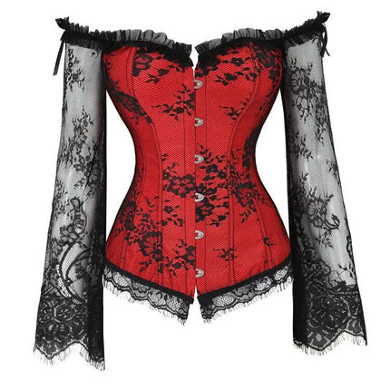 Lace Corset Top Women Shapewear Fajas Waist Trainer Slimming Lingerie Blouses Body Shaper Woman Corsets Sexy Outwear Shaping Tops
