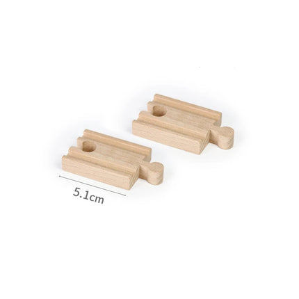 Wooden Track Accessories Beech Wood Railway Train Track Bridge Connector Toys Fit Thomas Wooden Train For Children Birthday Gift